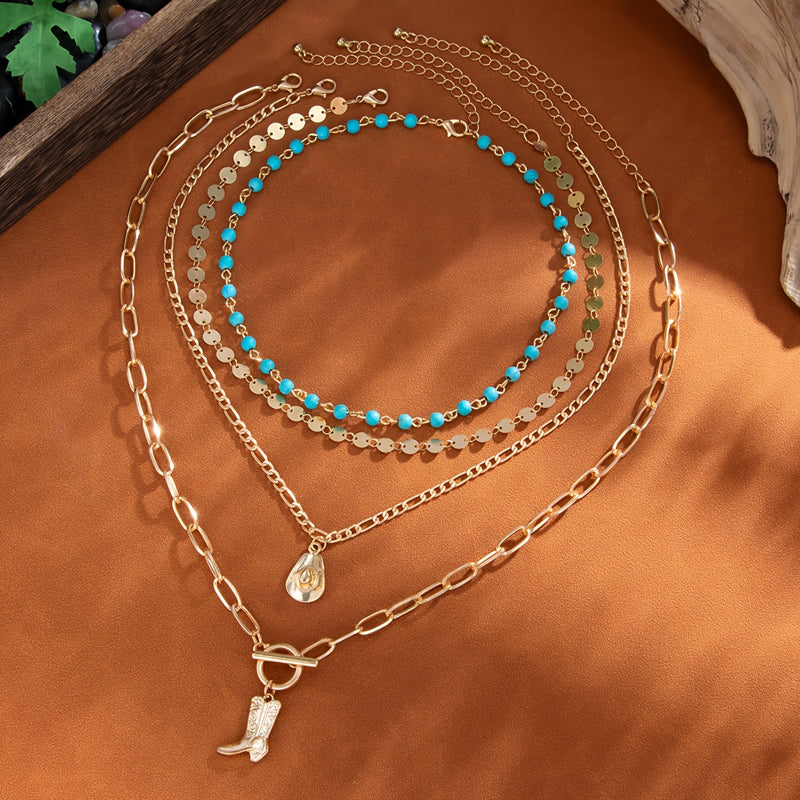 Vintage Bohemian Pendant Necklace