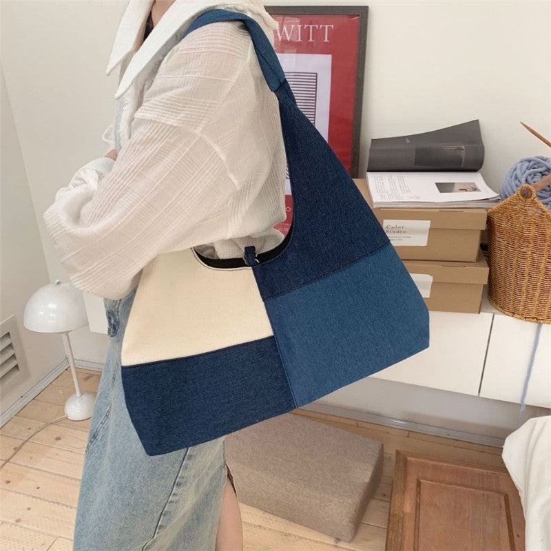 Vintage Colour Block Bag