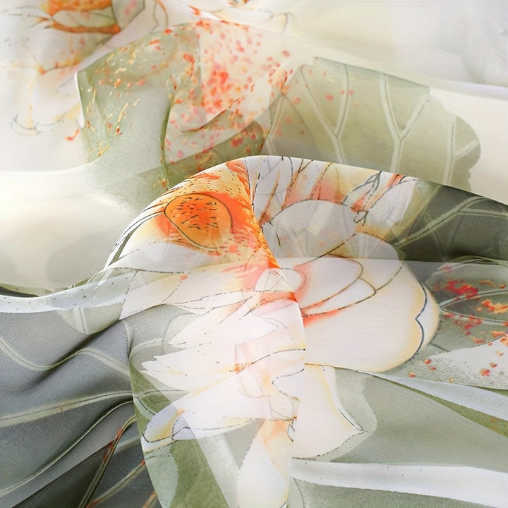 Elegant Floral Scarf