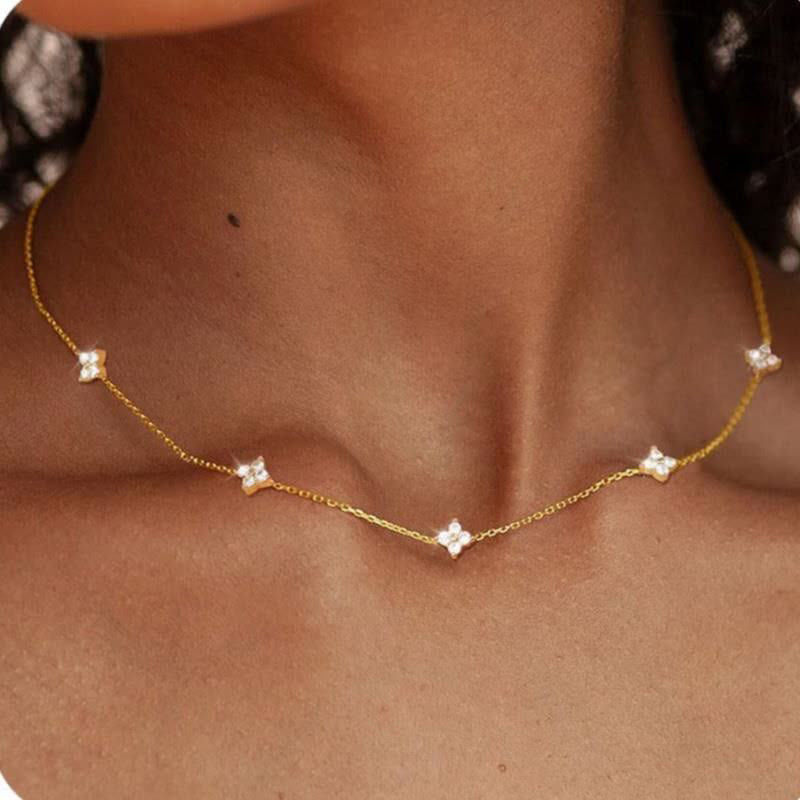 Vintage Four-Leaf Clover Necklace