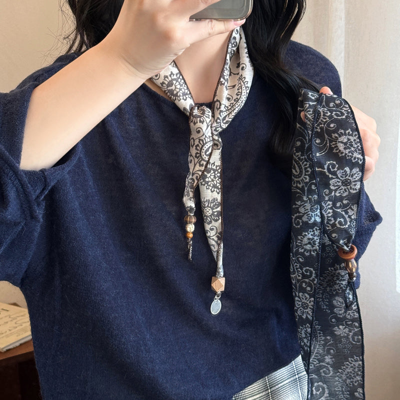 Elegant Floral Scarf