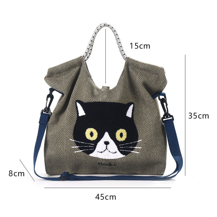 Casual Cat Pattern Bag