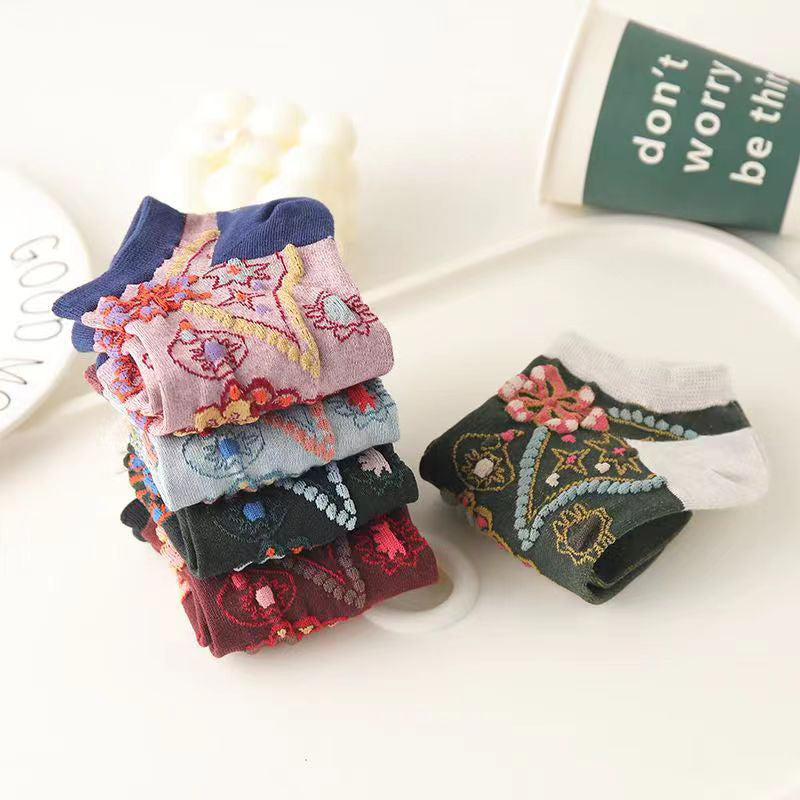 Vintage Floral Socks