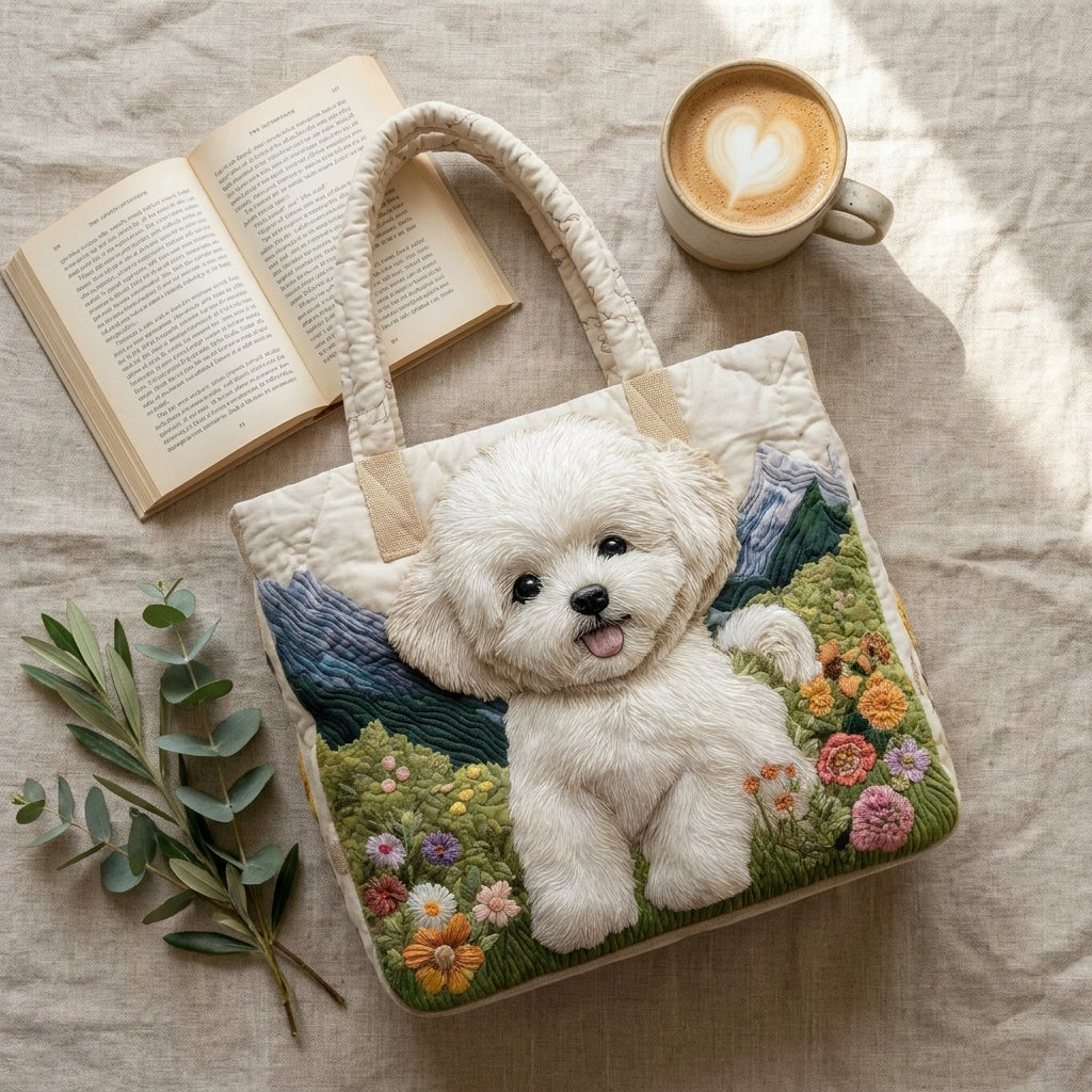 Sac Matelassé Artisanal - Chien Enchanté