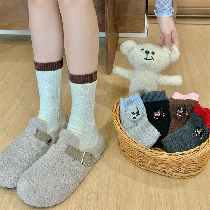 Casual Cat Pattern Socks