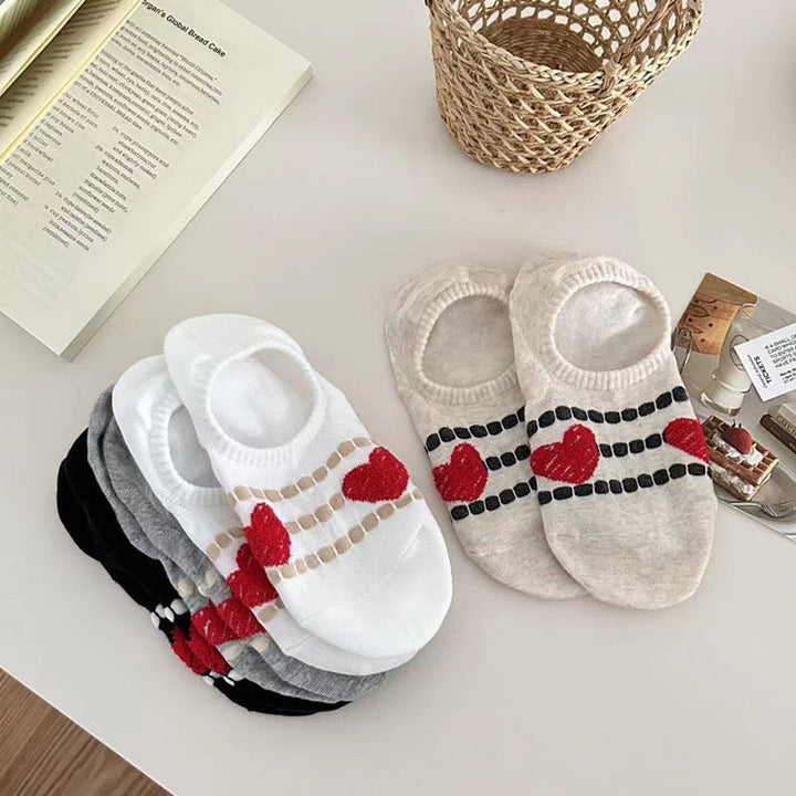 Casual Heart Pattern Socks