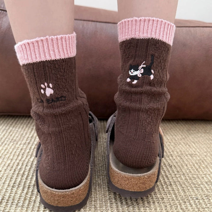 Casual Cat Pattern Socks