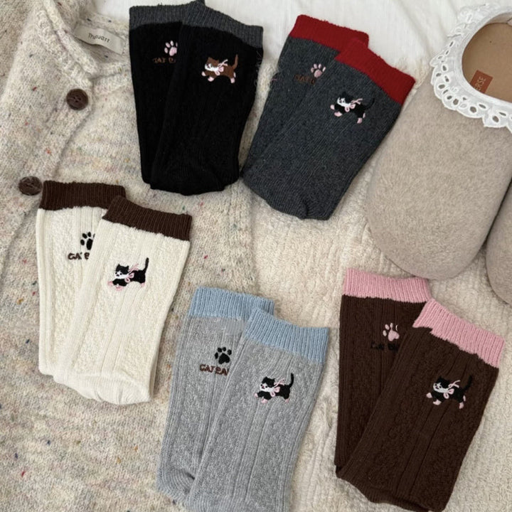 Casual Cat Pattern Socks