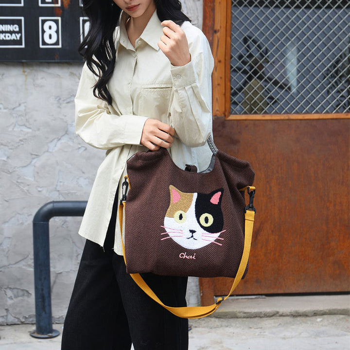 Casual Cat Pattern Bag