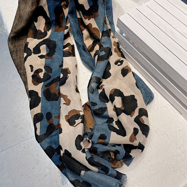 Casual Leopard Print Scarf