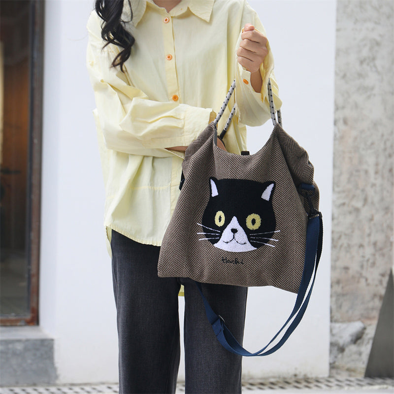 Casual Cat Pattern Bag