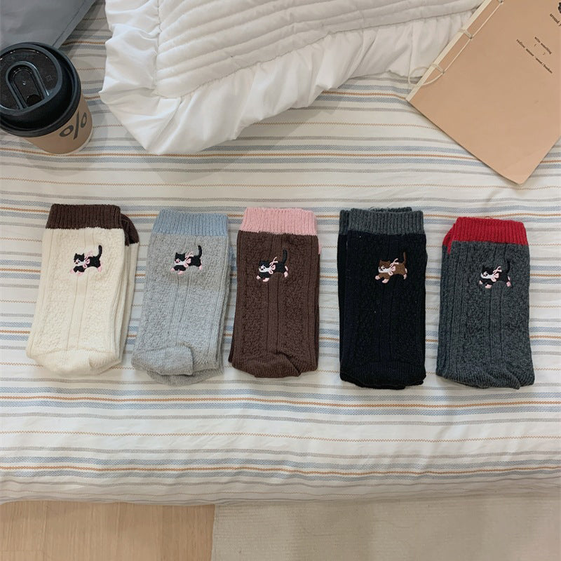 Casual Cat Pattern Socks