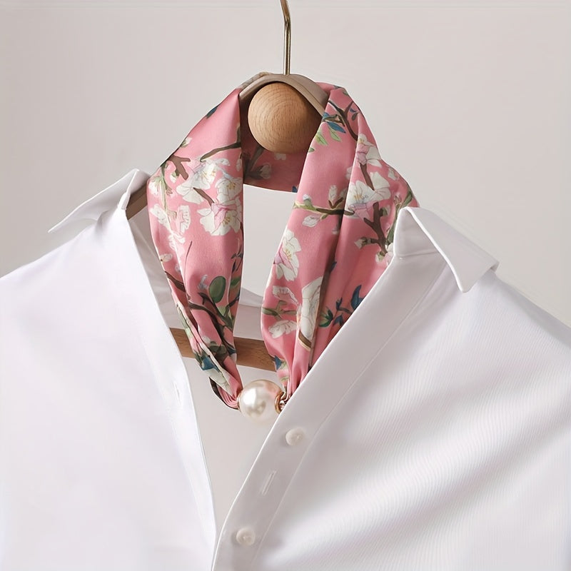 Vintage Floral Print Scarf