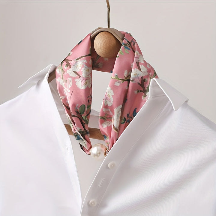 Vintage Floral Print Scarf