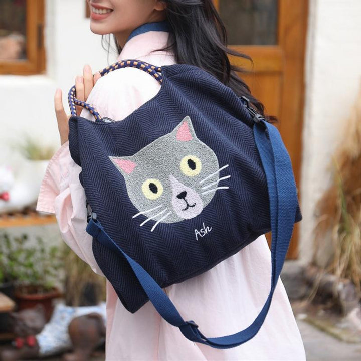 Casual Cat Pattern Bag