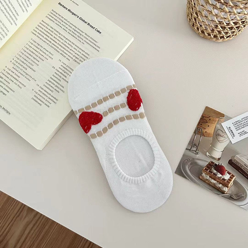 Casual Heart Pattern Socks