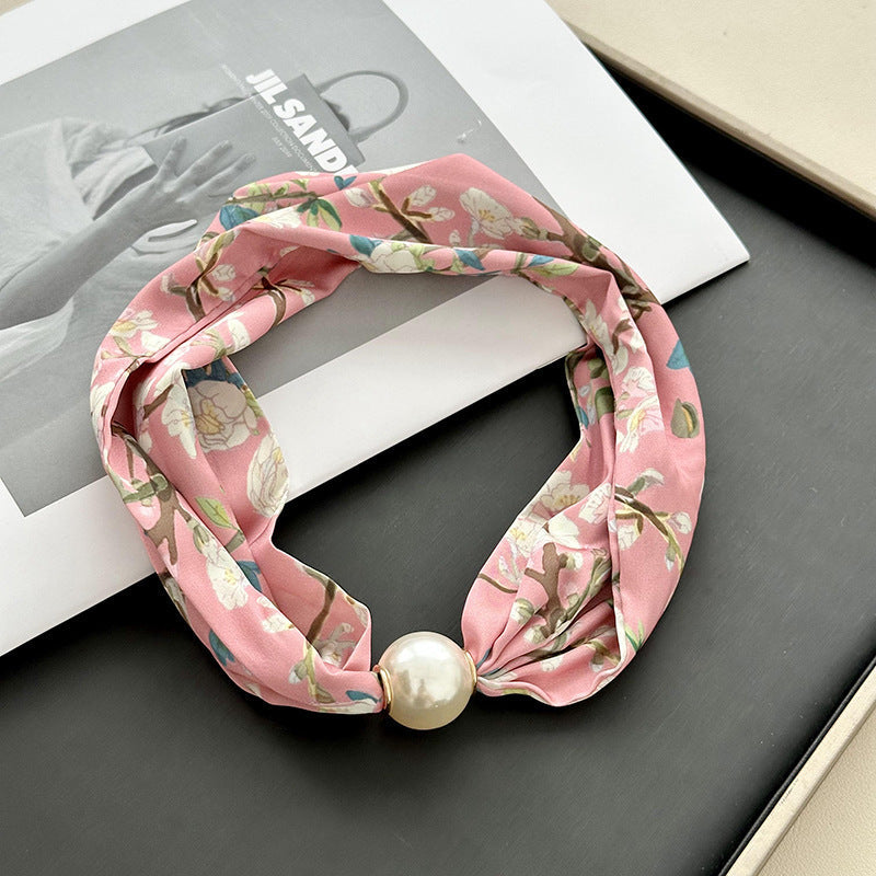 Vintage Floral Print Scarf