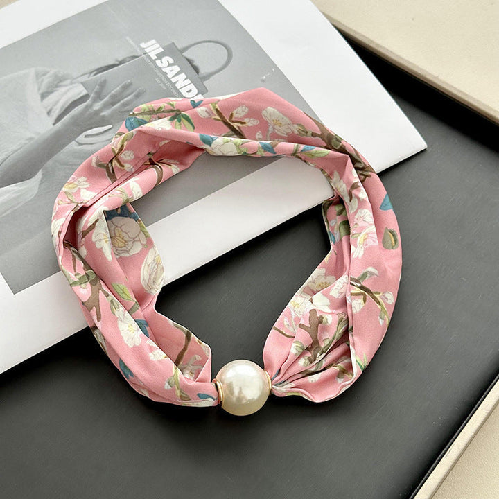 Vintage Floral Print Scarf