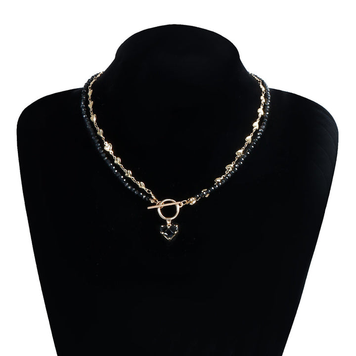 Vintage Beaded Pendant Necklace