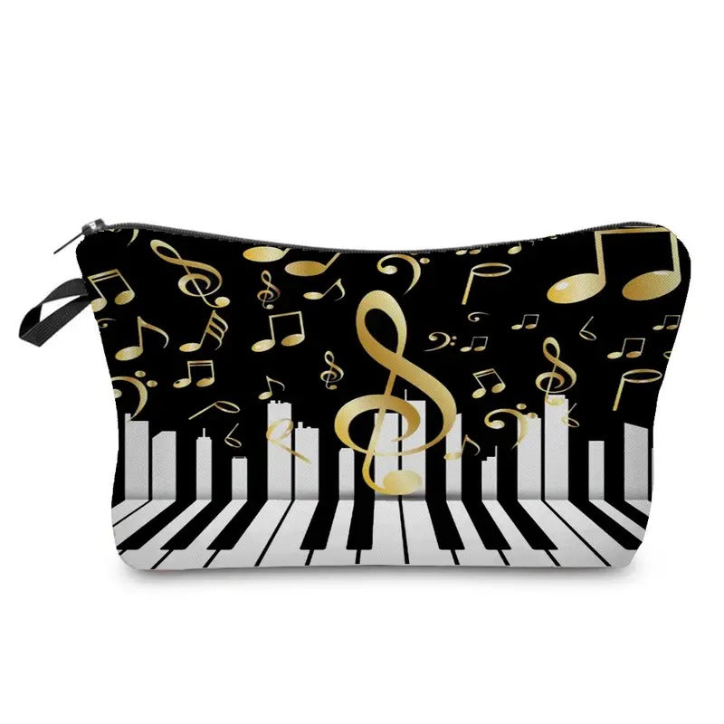 Vintage Music Note Print Bag