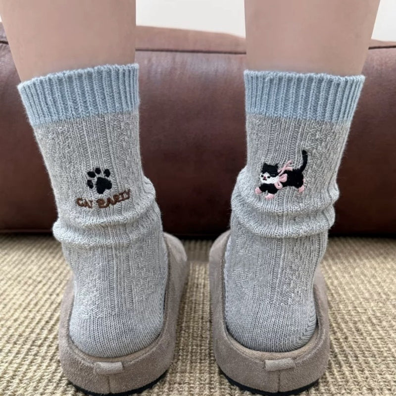 Casual Cat Pattern Socks