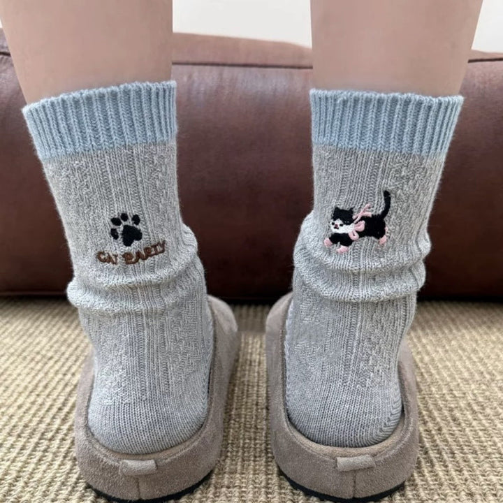 Casual Cat Pattern Socks
