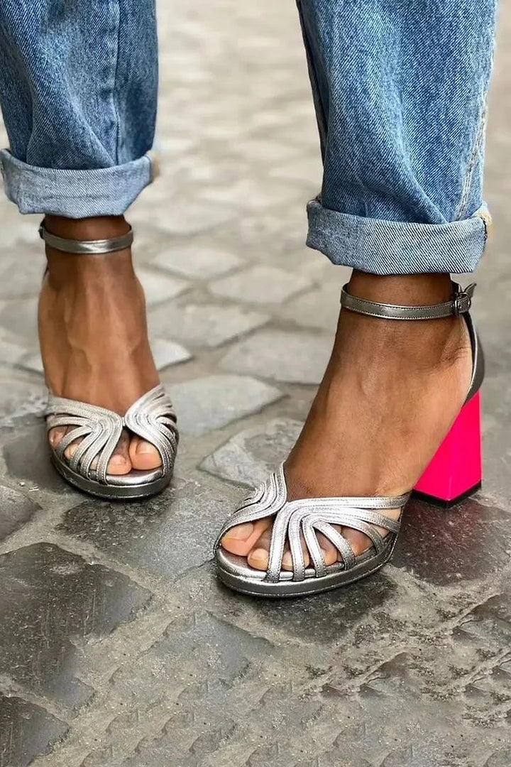 Talons Bicolores Confort Toute la Journée