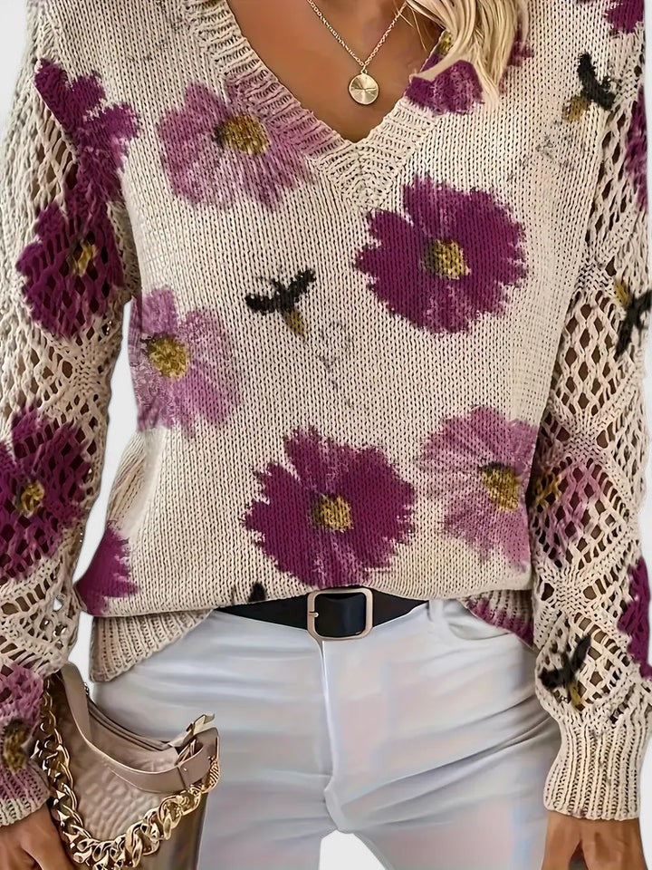 Aurélie - Cardigan Floral Léger