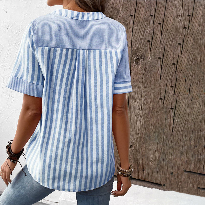 Casual Striped Blouse