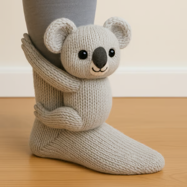 Chaussettes douces à motifs animaux