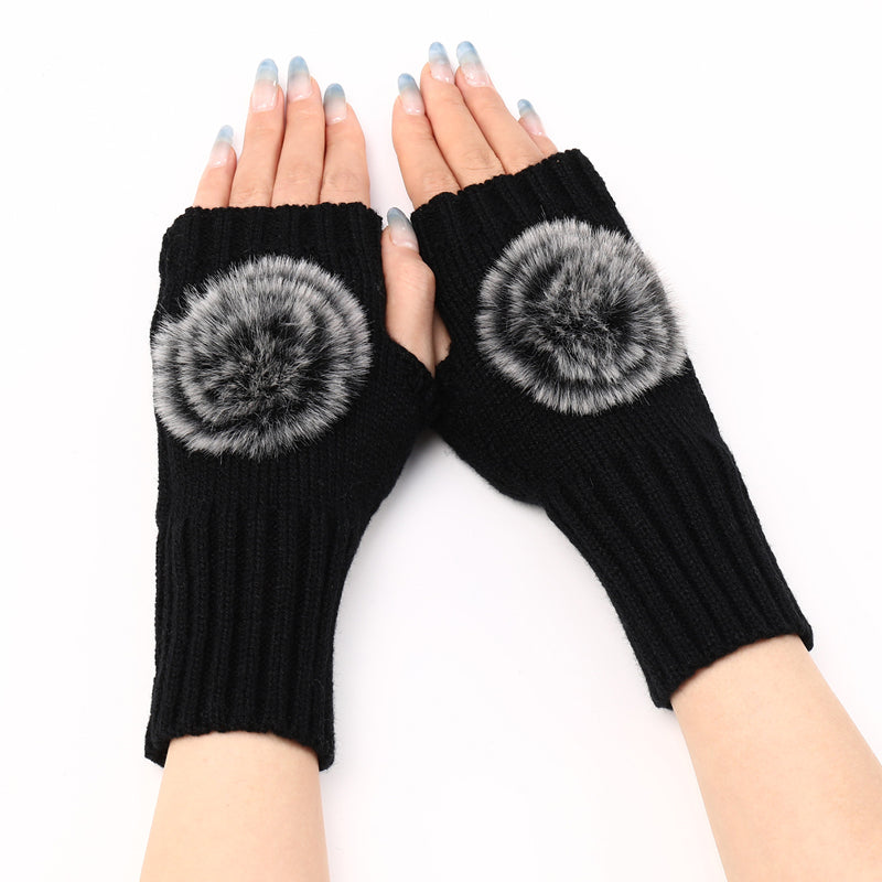 Solid Colour Warm Gloves