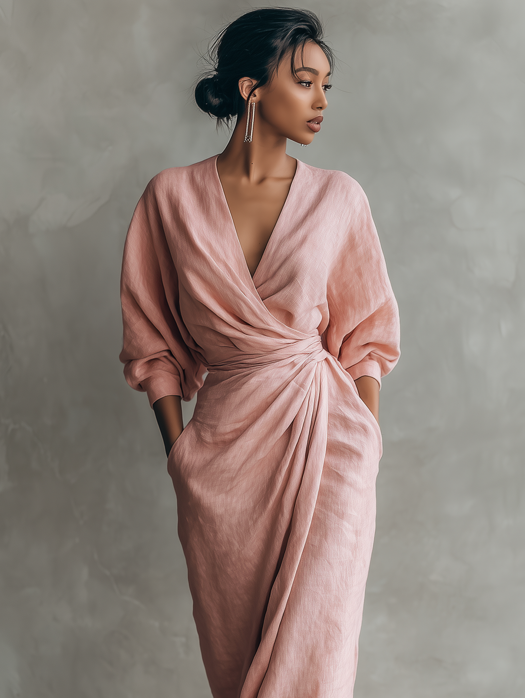 Lina - Élégante Robe Maxi en Lin