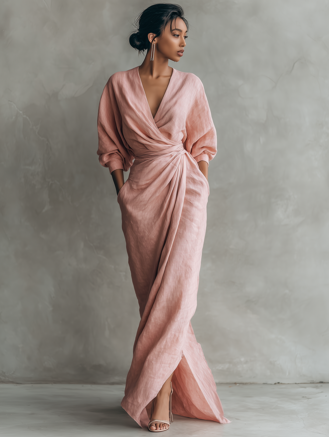 Lina - Élégante Robe Maxi en Lin
