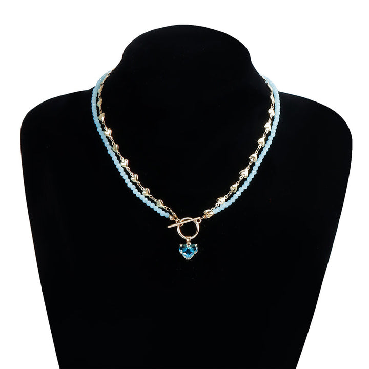 Vintage Beaded Pendant Necklace