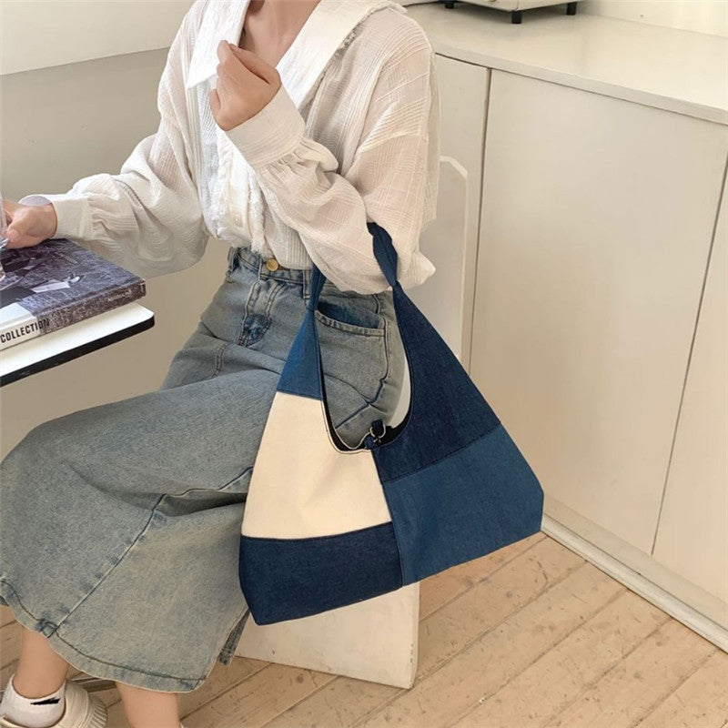 Vintage Colour Block Bag
