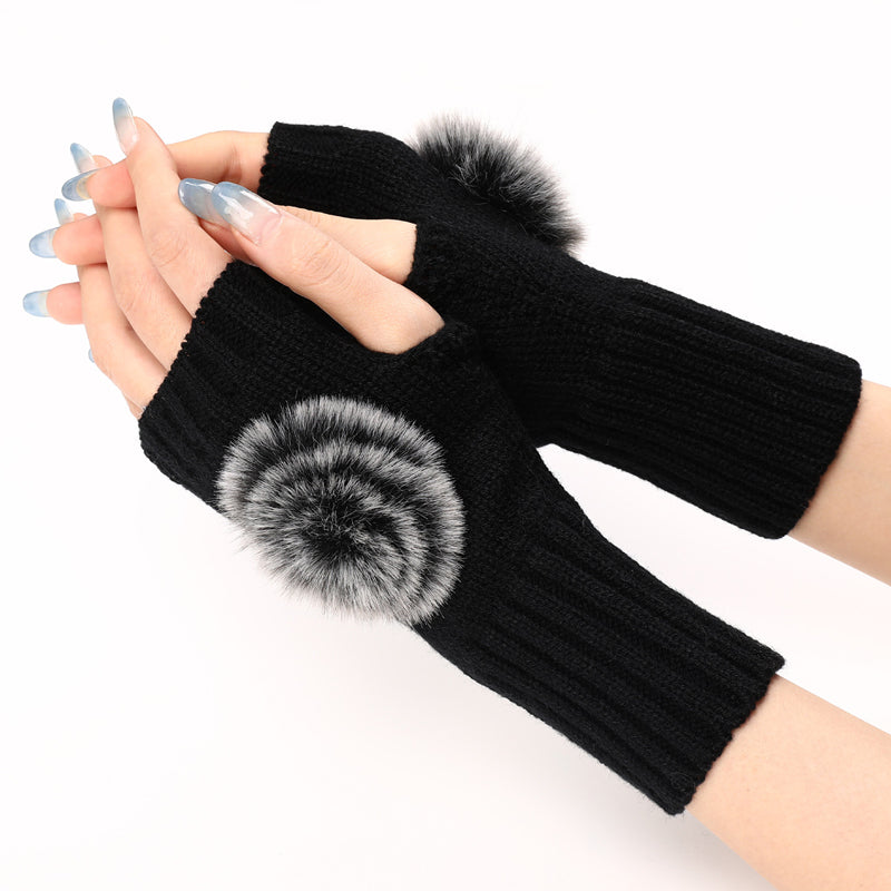 Solid Colour Warm Gloves