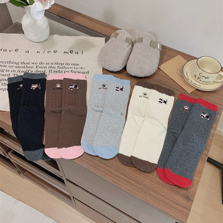 Casual Cat Pattern Socks