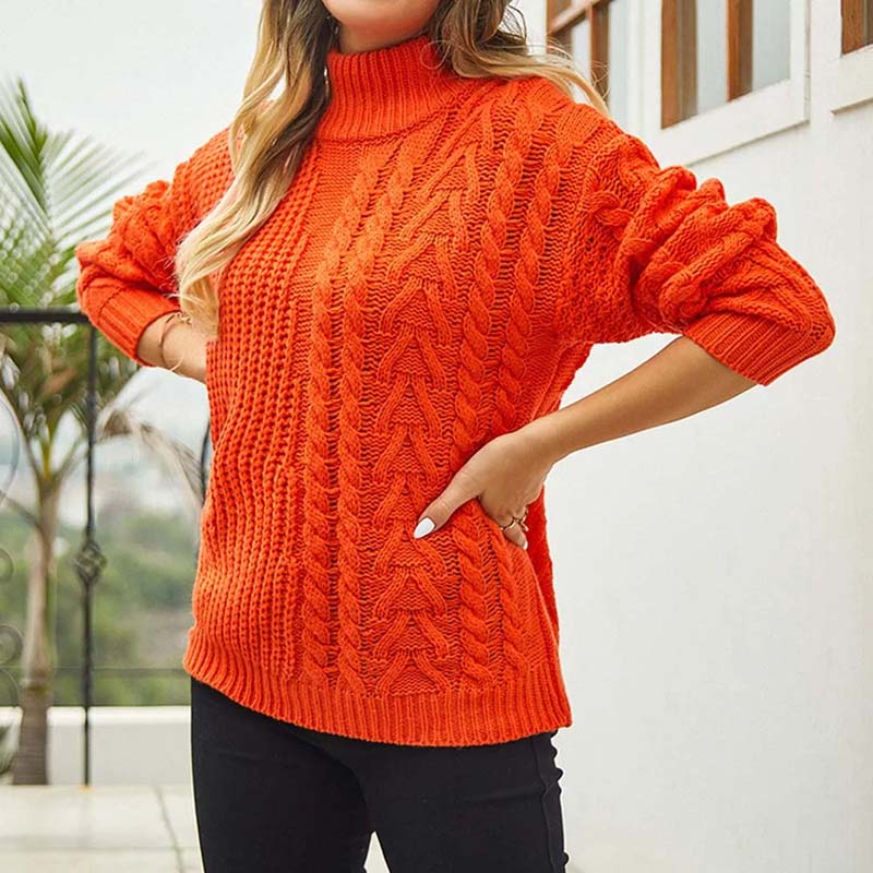Casual Cable Knit Sweater