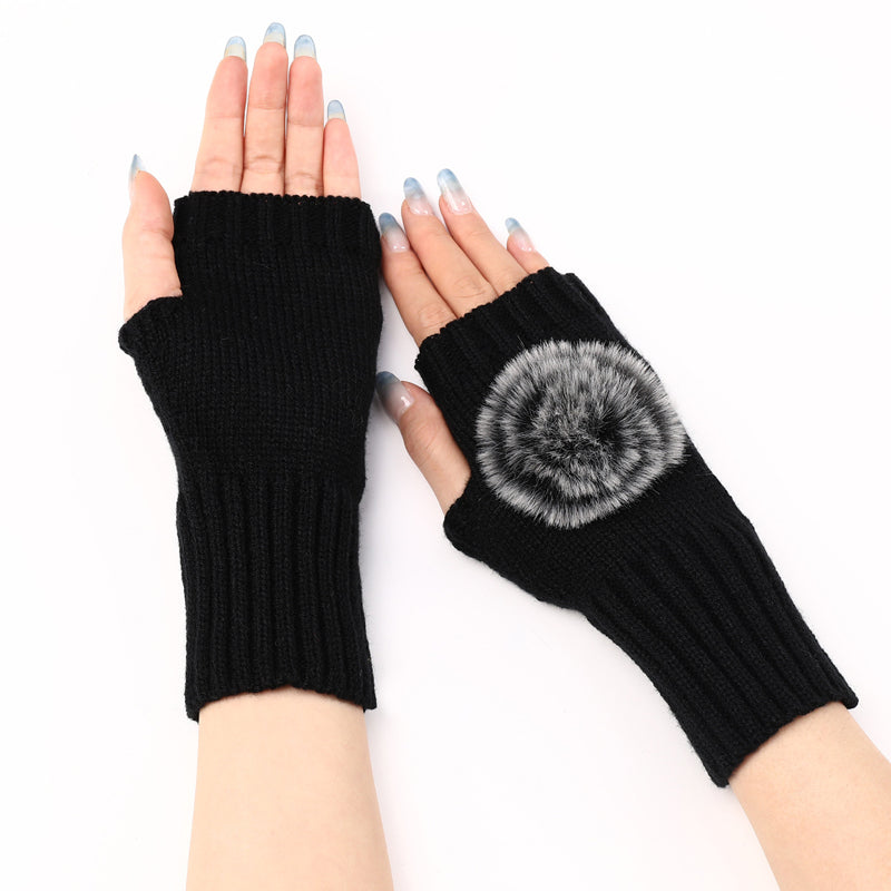 Solid Colour Warm Gloves