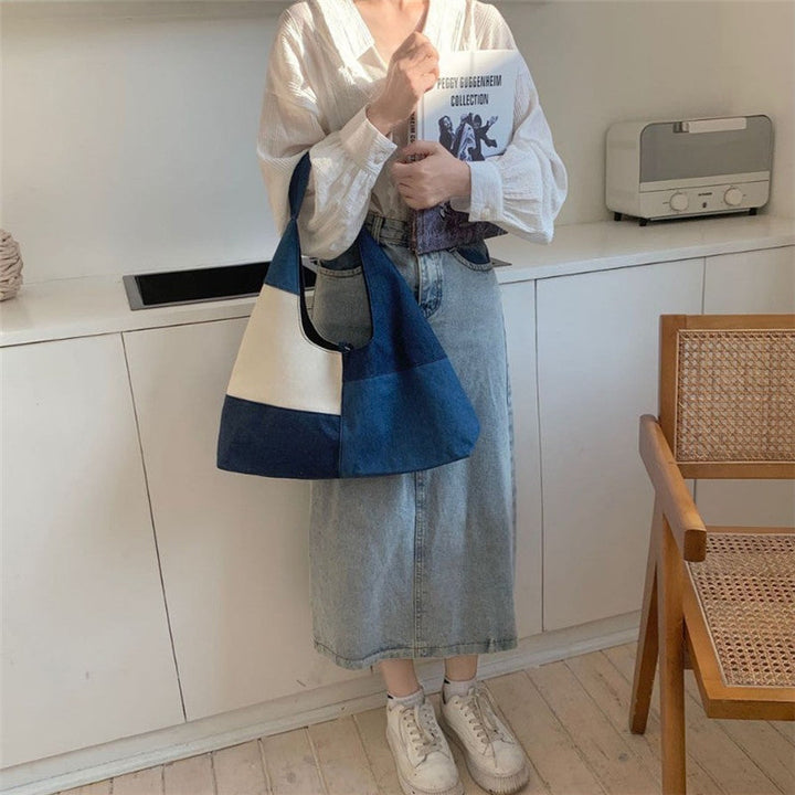 Vintage Colour Block Bag