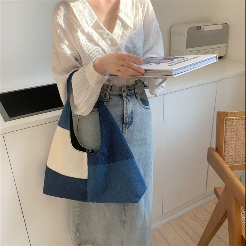 Vintage Colour Block Bag