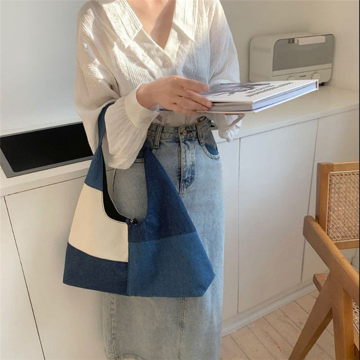Vintage Colour Block Bag