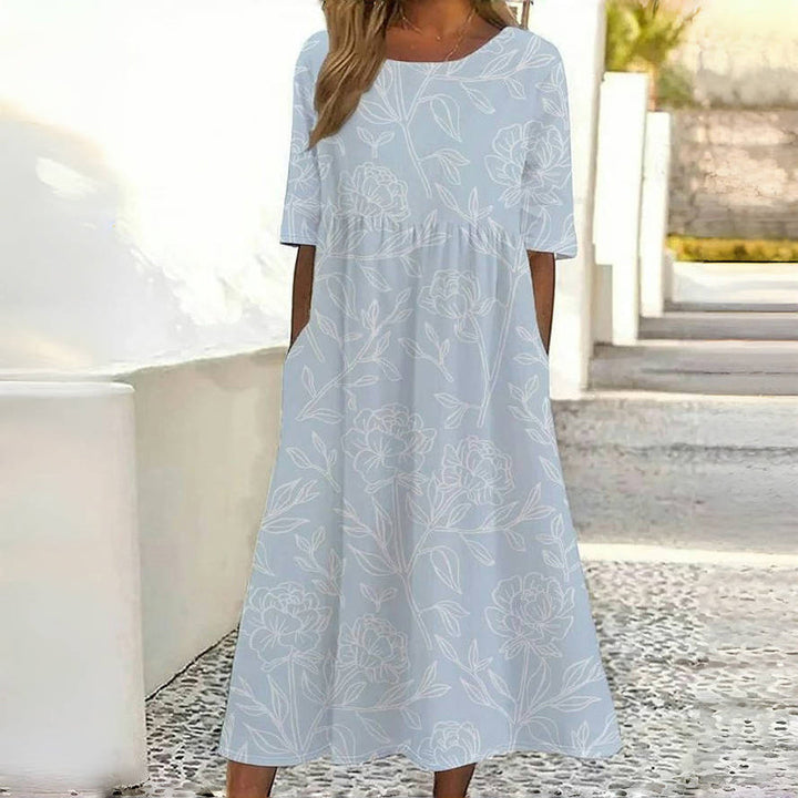 Casual Floral Print Dress