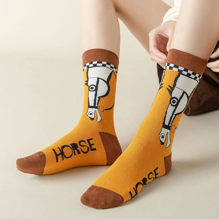 Casual Animal Print Socks