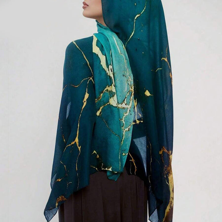Ethnic Gradient Shawl