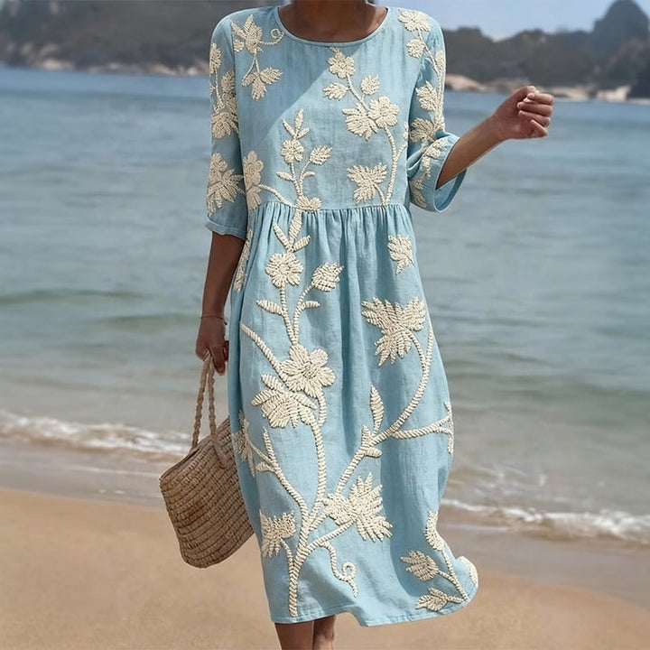 Casual Floral Print Dress