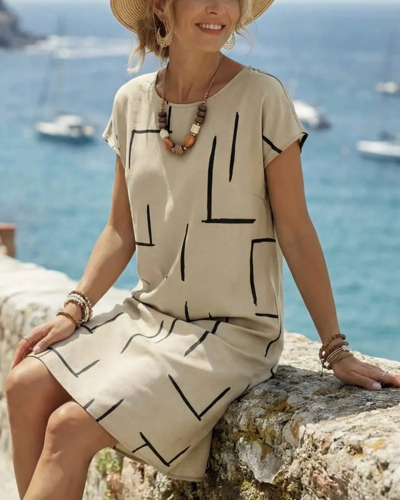 Delia - Robe Mi-Longue Élégante