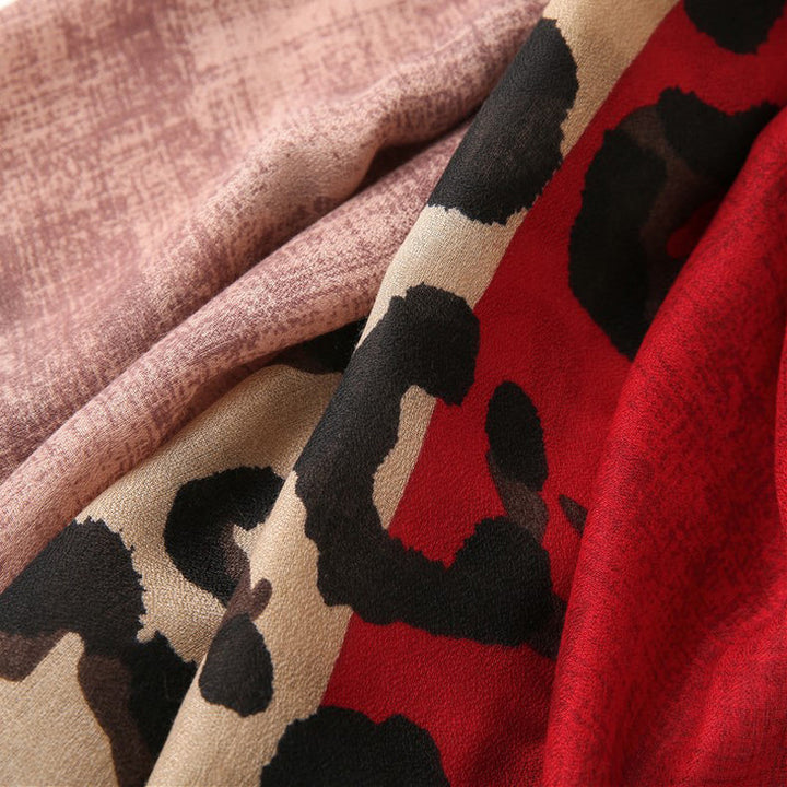 Casual Leopard Print Scarf
