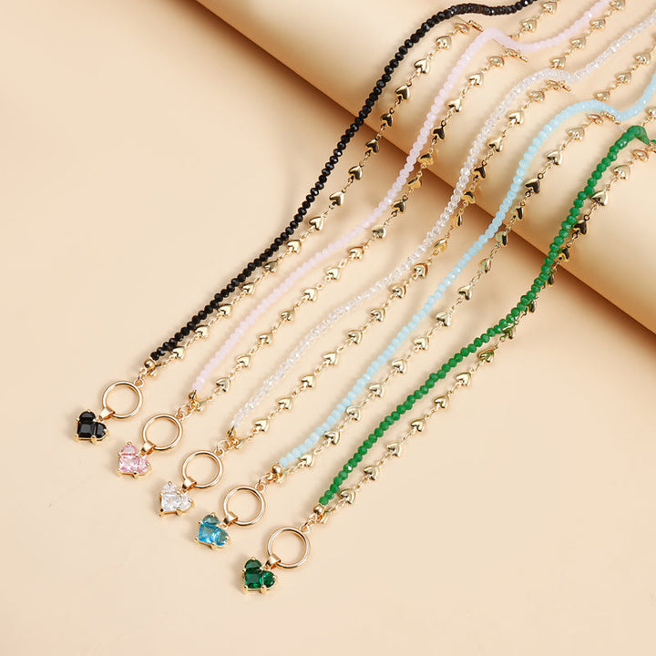Vintage Beaded Pendant Necklace