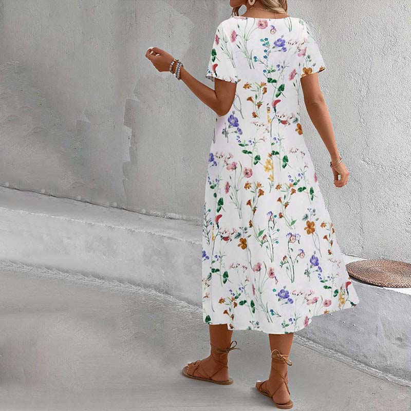 Floral Print Casual Dress